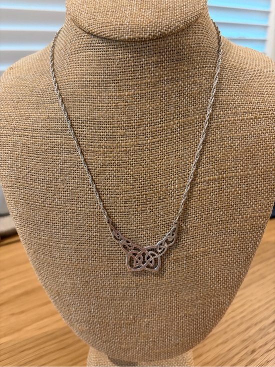 Jewelry - Sterling Silver Celtic Knot Pendant Necklace - Silver